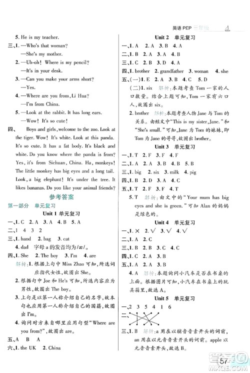 延边大学出版社2024年品至教育假期复习计划暑假三年级英语人教PEP版答案 延边大学出版社2024年品至教育假期复习计划暑假三年级英语人教PEP版答案