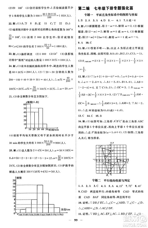 广东经济出版社2024年春鸿鹄志期末冲刺王暑假作业七年级数学人教版贵州专版答案 广东经济出版社2024年春鸿鹄志期末冲刺王暑假作业七年级数学人教版贵州专版答案