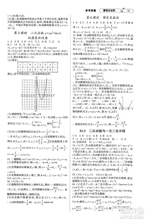 宁夏人民教育出版社2024年经纶学典暑假总动员八年级数学沪科版答案