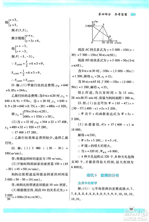 陕西师范大学出版总社有限公司2024年暑假作业与生活八年级数学人教版答案