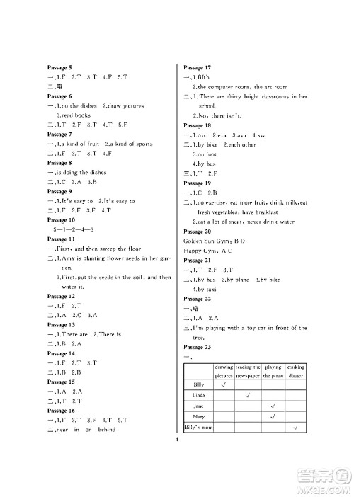 大连理工大学出版社2024年假期伙伴暑假作业五年级英语辽师版葫芦岛专版三起点答案