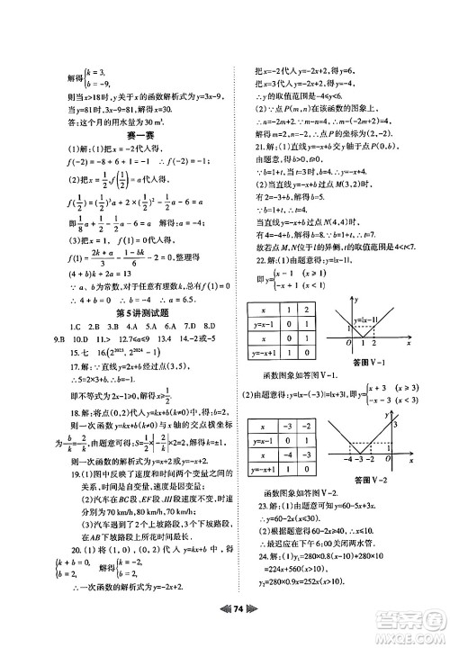兰州大学出版社2024年暑假作业八年级数学人教版答案