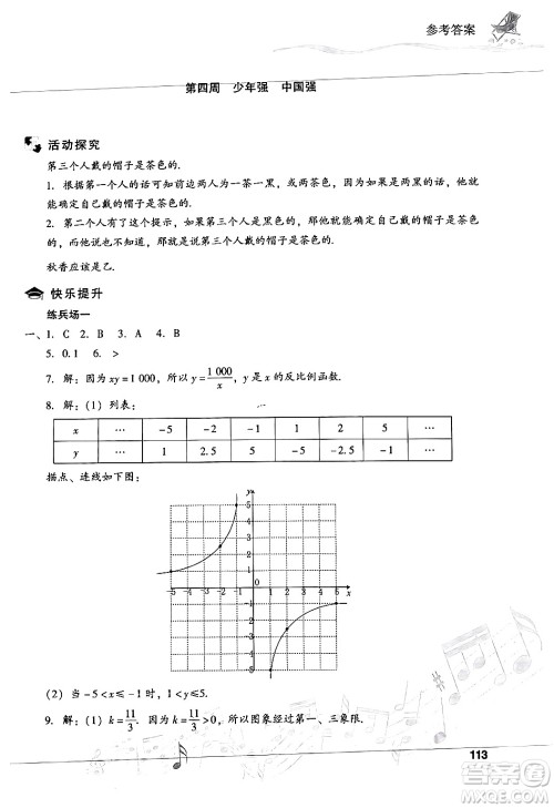 现代教育出版社2024年暑假乐园八年级数学华师版答案