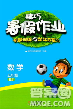 云南美术出版社2024年精巧暑假作业五年级数学人教版答案