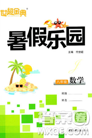 河北少年儿童出版社2024年世超金典暑假乐园八年级数学通用版答案 河北少年儿童出版社2024年世超金典暑假乐园八年级数学通用版答案