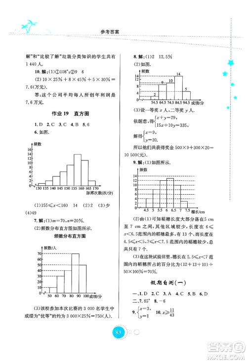 知识出版社2024年志鸿优化系列丛书暑假作业七年级数学通用版答案 知识出版社2024年志鸿优化系列丛书暑假作业七年级数学通用版答案