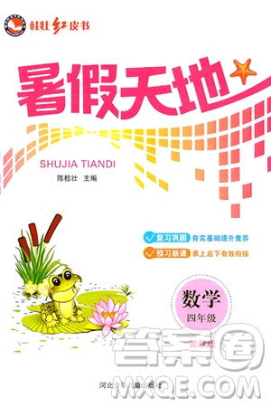 河北少年儿童出版社2024年桂壮红皮书暑假天地四年级数学冀教版答案