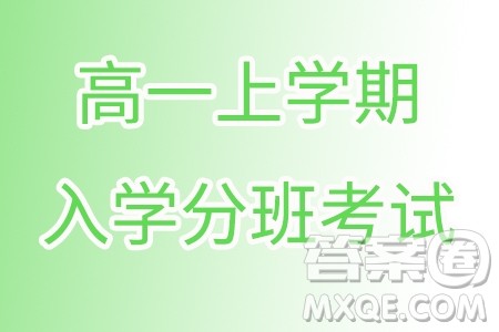 湖北武汉2024-2025学年高一上学期入学分班考试数学模拟卷答案