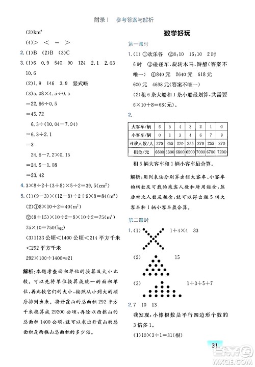 龙门书局2024年秋黄冈小状元作业本五年级数学上册北师大版广东专版答案 龙门书局2024年秋黄冈小状元作业本五年级数学上册北师大版广东专版答案