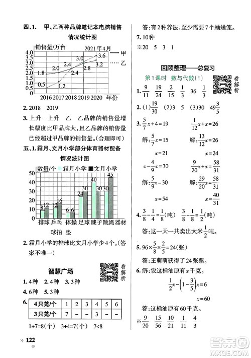 辽宁教育出版社2024年秋PASS小学学霸作业本五年级数学上册青岛版五四制答案