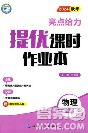 延边教育出版社2024年秋亮点给力提优课时作业本九年级物理上册苏科版答案