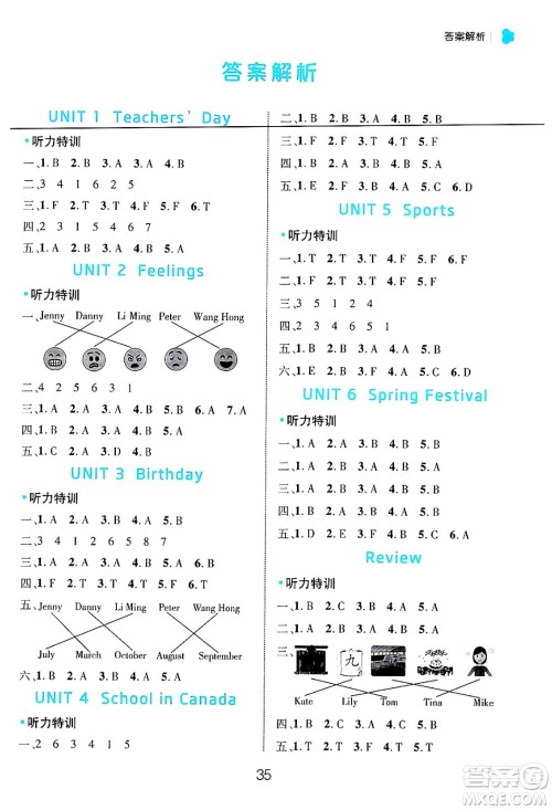 延边大学出版社2024年秋细解巧练五年级英语上册鲁科版答案 延边大学出版社2024年秋细解巧练五年级英语上册鲁科版答案
