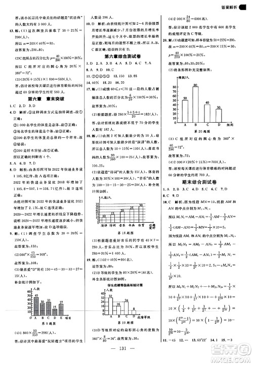 延边大学出版社2024年秋细解巧练七年级数学上册北师大版答案