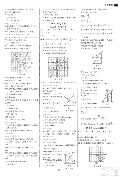 延边大学出版社2024年秋细解巧练九年级数学上册人教版答案 延边大学出版社2024年秋细解巧练九年级数学上册人教版答案