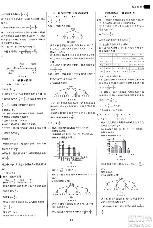 延边大学出版社2024年秋细解巧练九年级数学上册华师版答案