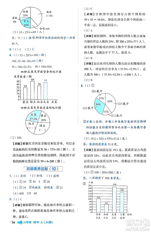 吉林教育出版社2024年秋综合应用创新题典中点六年级数学上册冀教版答案 吉林教育出版社2024年秋综合应用创新题典中点六年级数学上册冀教版答案