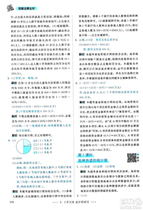 山东画报出版社2024年秋53天天练六年级数学上册人教版答案