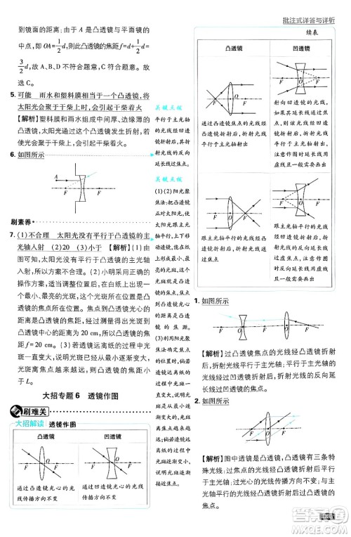 开明出版社2025届初中必刷题拔尖提优训练八年级物理上册沪科版答案