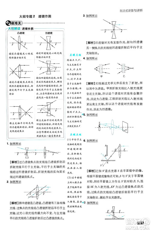 开明出版社2025届初中必刷题拔尖提优训练八年级物理上册沪粤版答案