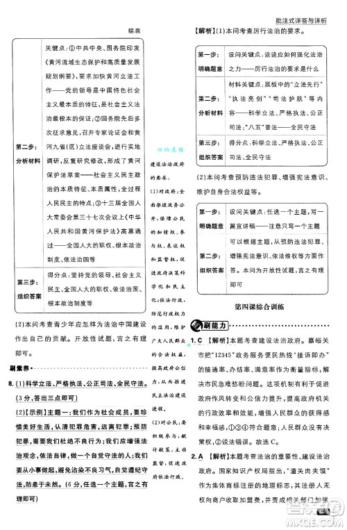 开明出版社2025届初中必刷题拔尖提优训练九年级道德与法治上册人教版答案 开明出版社2025届初中必刷题拔尖提优训练九年级道德与法治上册人教版答案