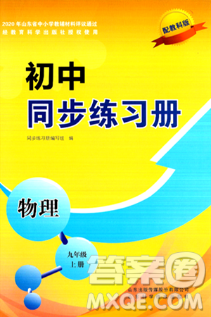 山东科学技术出版社2024秋初中同步练习册九年级物理上册教科版答案 山东科学技术出版社2024秋初中同步练习册九年级物理上册教科版答案