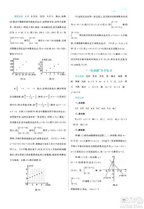 广西教育出版社2024年秋新课程学习与测评同步学习八年级数学上册沪科版答案