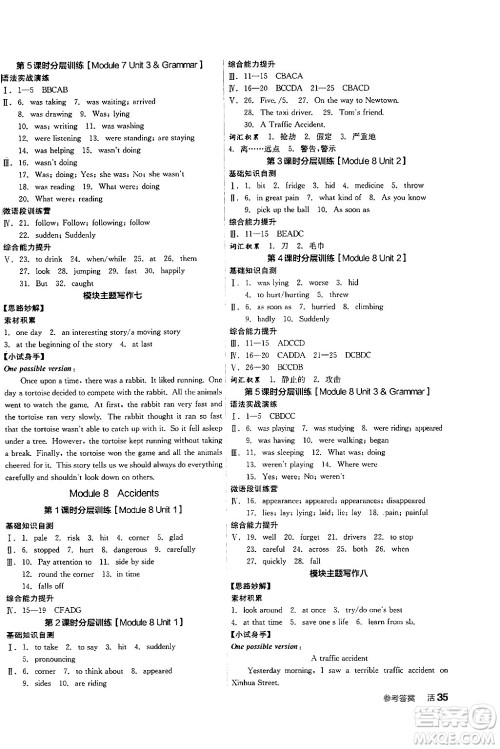 阳光出版社2024年秋全品学练考八年级英语上册外研版答案 阳光出版社2024年秋全品学练考八年级英语上册外研版答案