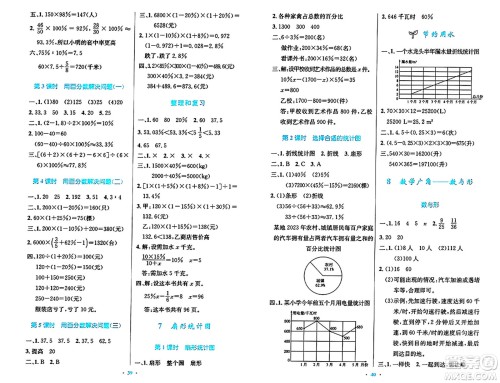 人民教育出版社2024年秋小学同步测控优化设计六年级数学上册人教版答案