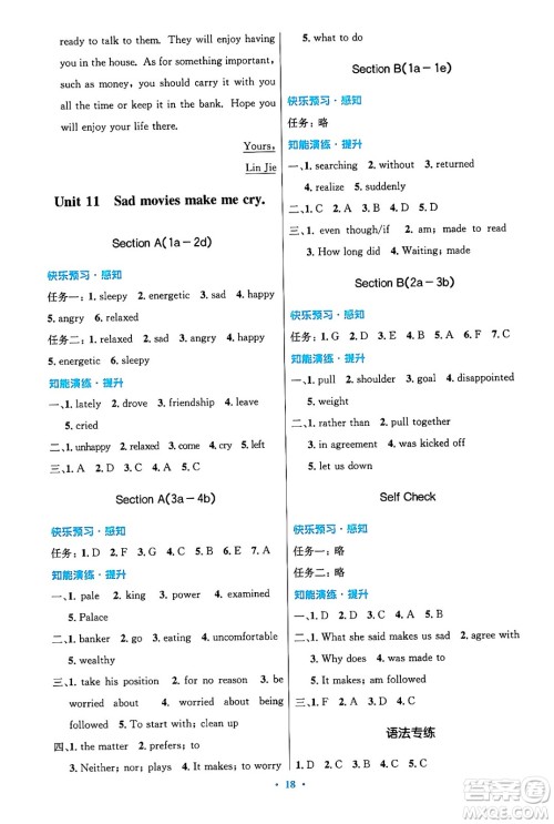 人民教育出版社2025年秋初中同步测控优化设计九年级英语全一册人教版答案 人民教育出版社2025年秋初中同步测控优化设计九年级英语全一册人教版答案