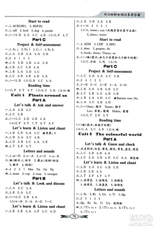 人民教育出版社2024年秋同步导学与优化训练三年级英语上册人教PEP版答案 人民教育出版社2024年秋同步导学与优化训练三年级英语上册人教PEP版答案