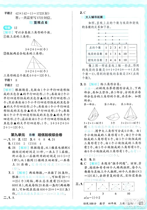 江西人民出版社2024年秋王朝霞培优100分四年级数学上册冀教版答案 江西人民出版社2024年秋王朝霞培优100分四年级数学上册冀教版答案