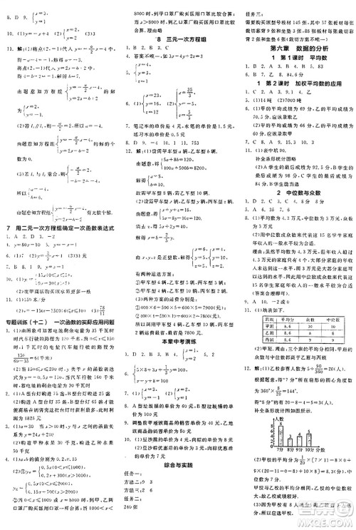 阳光出版社2024年秋全品学练考八年级数学上册北师大版答案 阳光出版社2024年秋全品学练考八年级数学上册北师大版答案