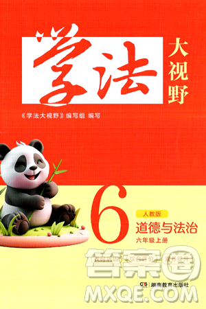 湖南教育出版社2024年秋学法大视野六年级道德与法治上册人教版答案