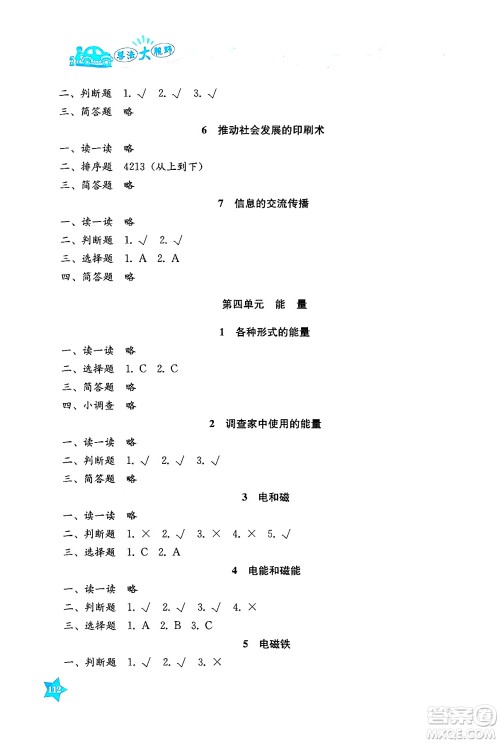 湖南教育出版社2024年秋学法大视野六年级科学上册教科版答案