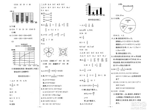 人民教育出版社2024年秋小学同步测控优化设计六年级数学上册人教版增强版答案