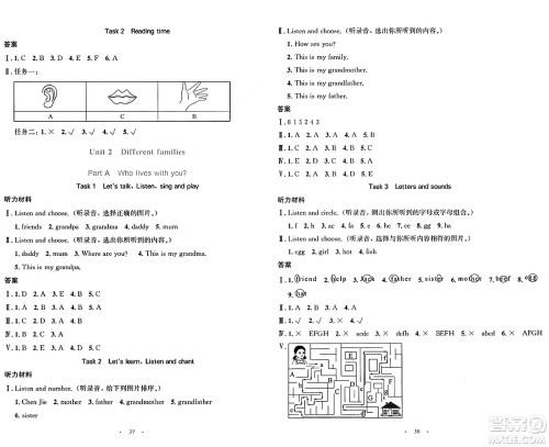 人民教育出版社2024年秋小学同步测控优化设计三年级英语上册人教PEP版增强版三起点答案 人民教育出版社2024年秋小学同步测控优化设计三年级英语上册人教PEP版增强版三起点答案