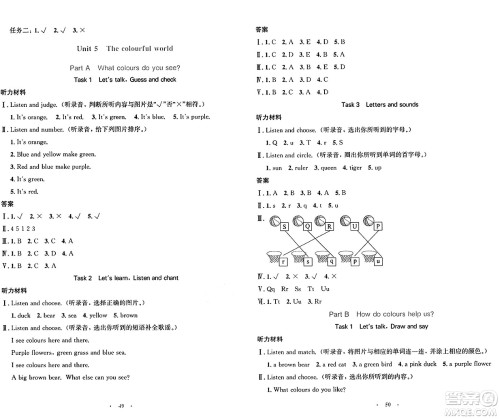 人民教育出版社2024年秋小学同步测控优化设计三年级英语上册人教PEP版增强版三起点答案 人民教育出版社2024年秋小学同步测控优化设计三年级英语上册人教PEP版增强版三起点答案