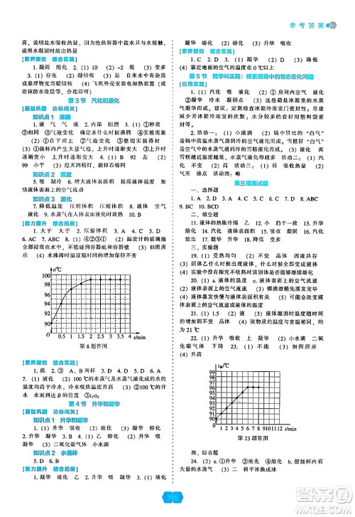 辽海出版社2024年秋新课程能力培养八年级物理上册人教版答案