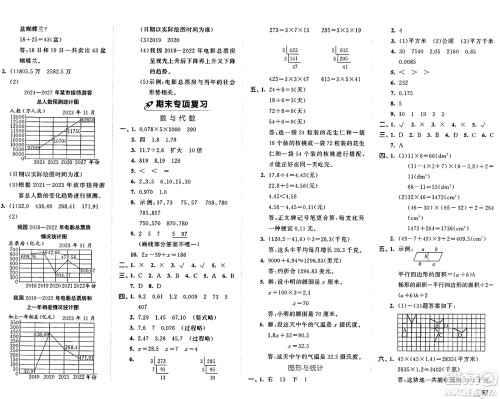 首都师范大学出版社2024年秋53全优卷五年级数学上册青岛版答案