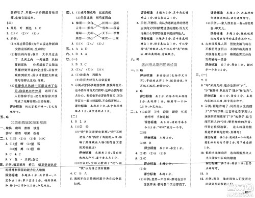 首都师范大学出版社2024年秋53全优卷四年级语文上册通用版答案