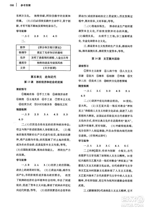 大象出版社2024年秋基础训练九年级历史上册人教版答案 大象出版社2024年秋基础训练九年级历史上册人教版答案