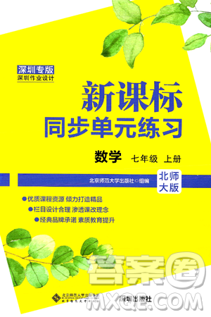 北京师范大学出版社2024年秋新课标同步单元练习七年级数学上册北师大版深圳专版答案