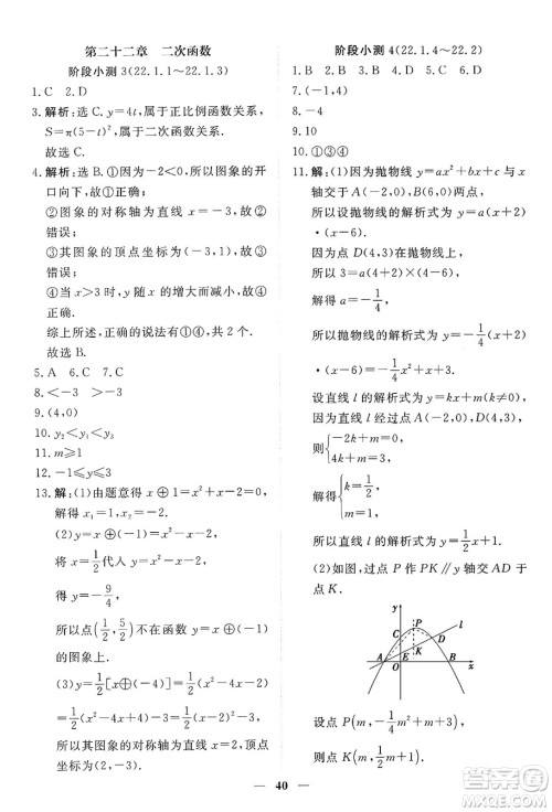 青海人民出版社2024年秋新坐标同步练习九年级数学上册人教版青海专版答案