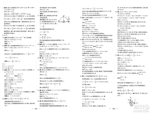 青海人民出版社2024年秋新坐标同步练习九年级数学上册人教版青海专版答案