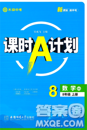 安徽师范大学出版社2024年秋课时A计划八年级数学上册北师大版答案