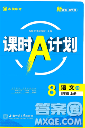 安徽师范大学出版社2024年秋课时A计划八年级语文上册人教版答案