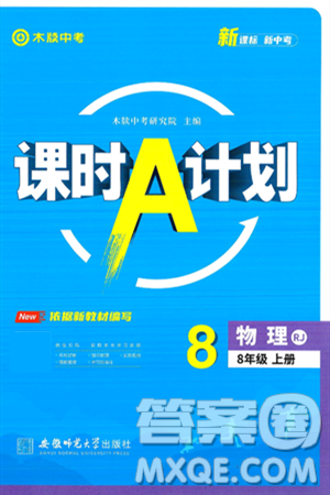 安徽师范大学出版社2024年秋课时A计划八年级物理上册人教版答案