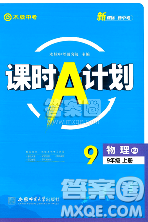 安徽师范大学出版社2024年秋课时A计划九年级物理上册人教版答案