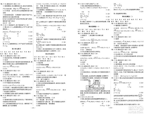 安徽师范大学出版社2024年秋课时A计划九年级化学上册人教版答案