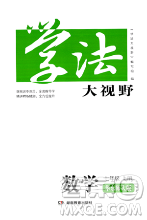 湖南教育出版社2024年秋学法大视野七年级数学上册华师版答案